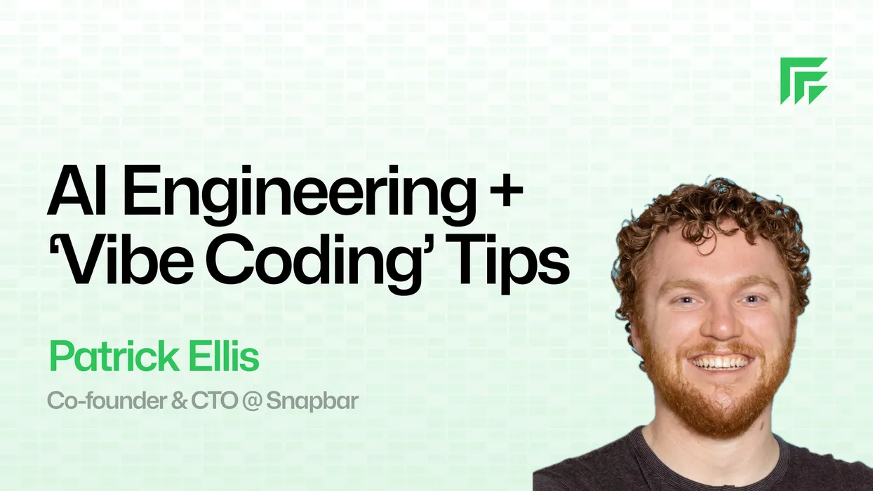Cover for AI Engineering + ‘Vibe Coding’ Tips