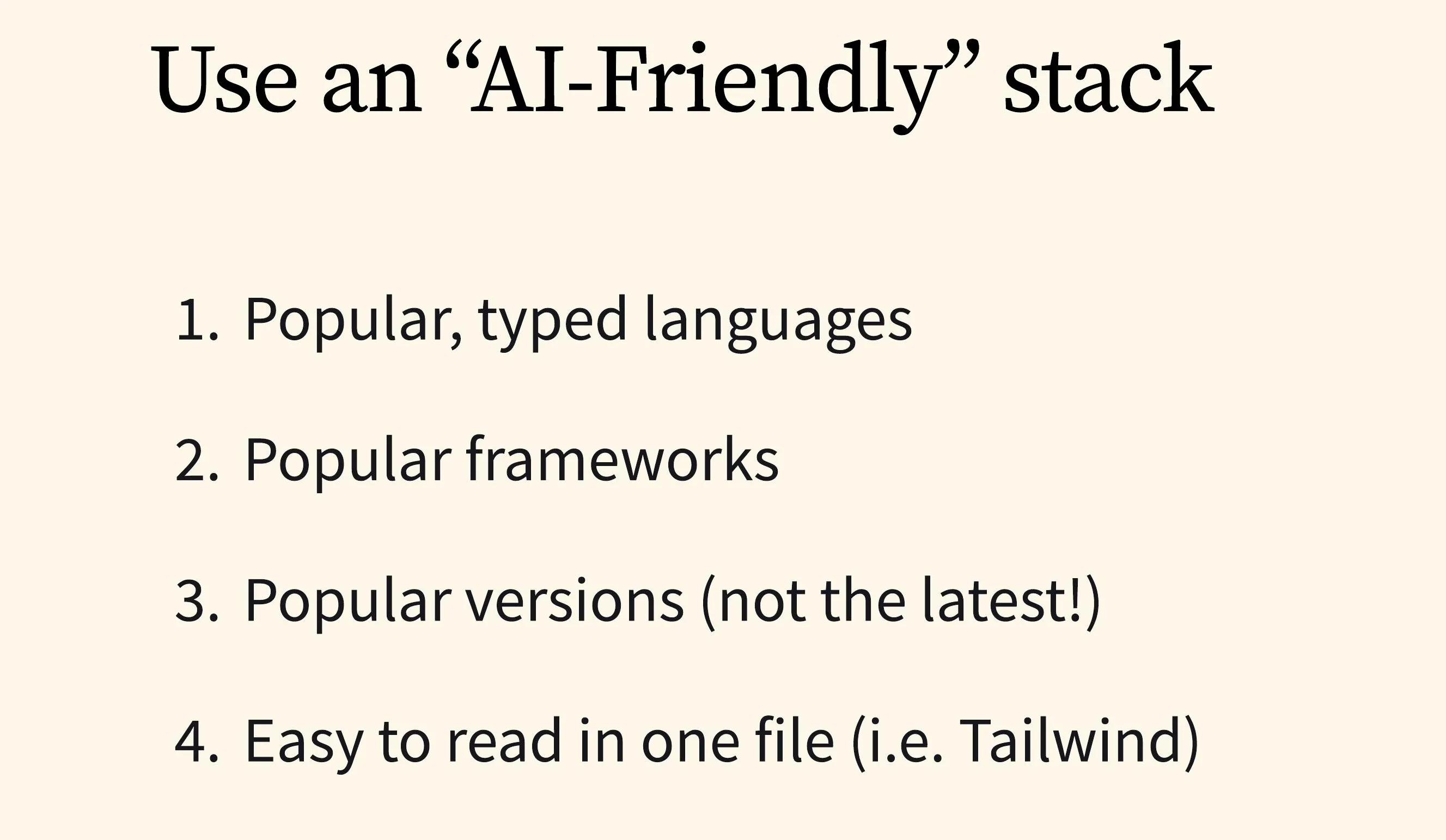 AI-Friendly Stack